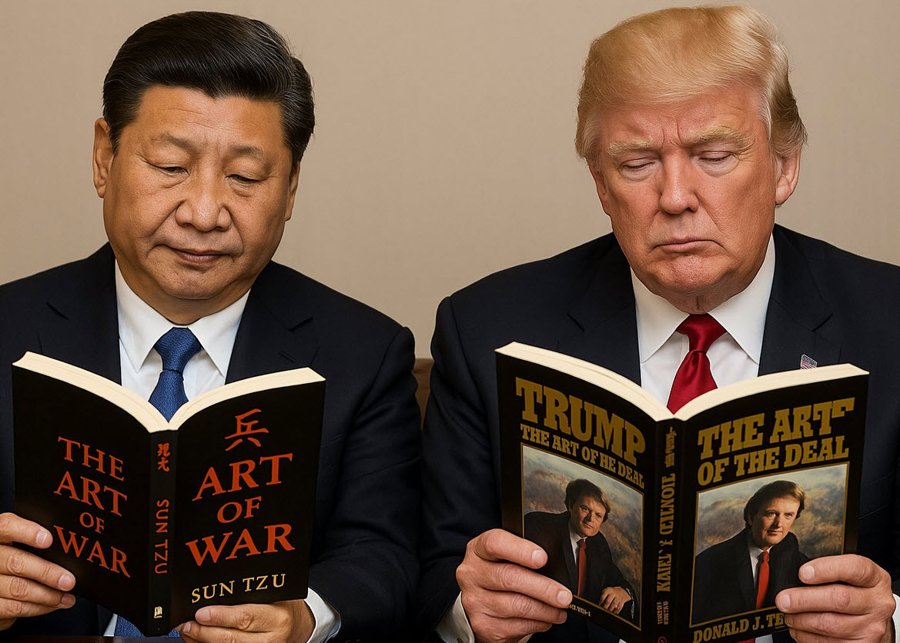 AI image Xi Trump deal war