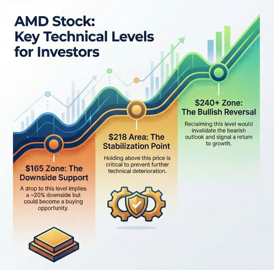 AMD stock price levels to watch (long term view).