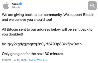 Apple fake tweet