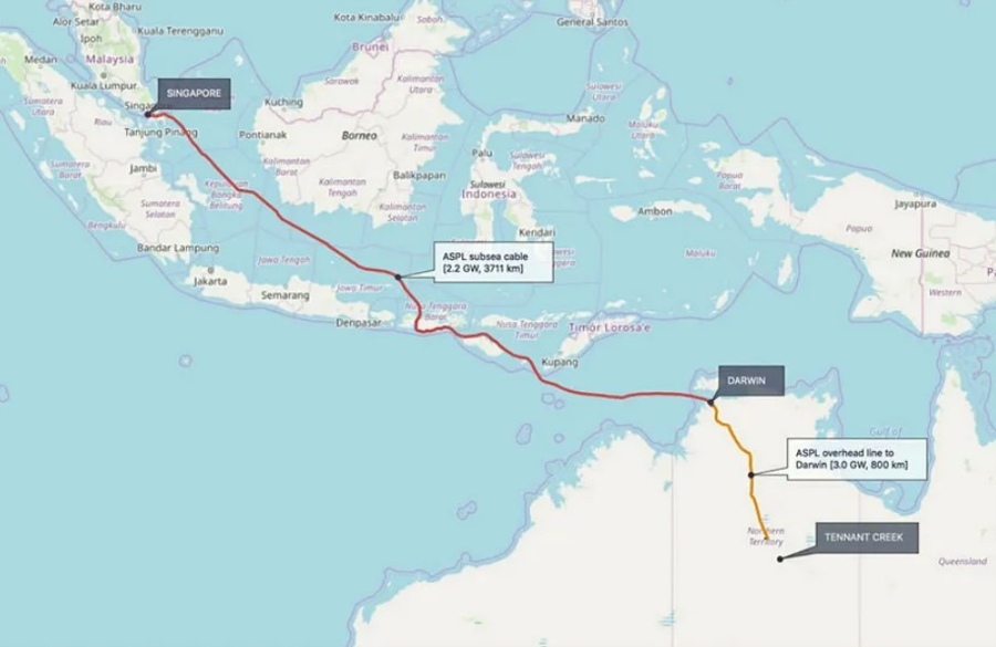 Australia Singapore sloar 21 August 2024