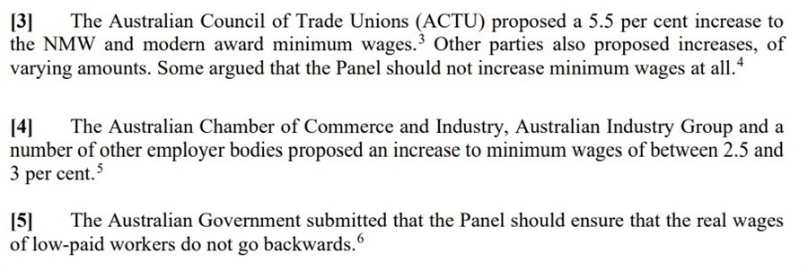 Australia fair wage rise 15 June 2022
