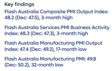 Australia preliminary flash January 2023 pmi