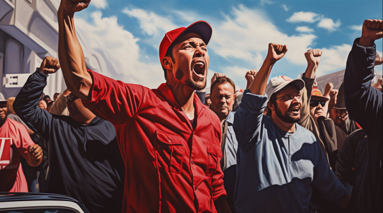 Auto workers strike