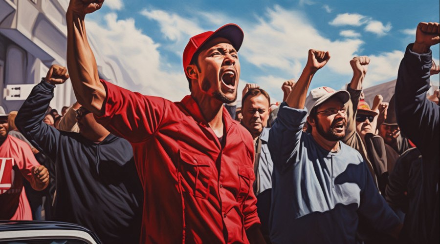 Auto workers strike