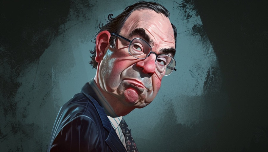 BOE Governor Andrew Bailey caricature 2