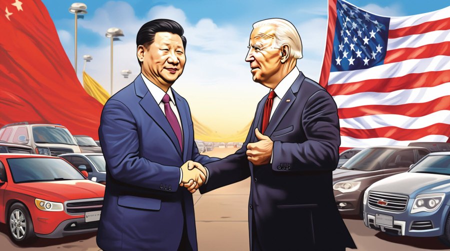Biden Xi cars