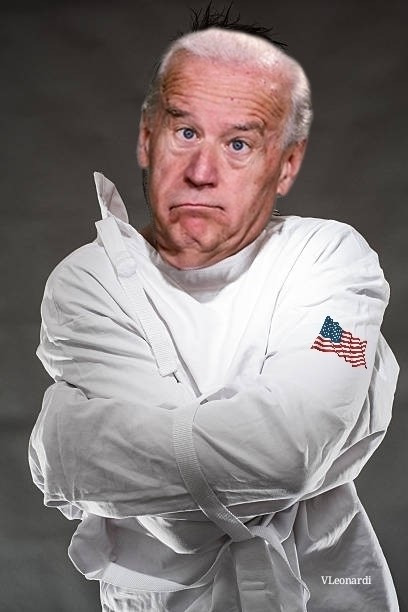 Biden meme straightjacket