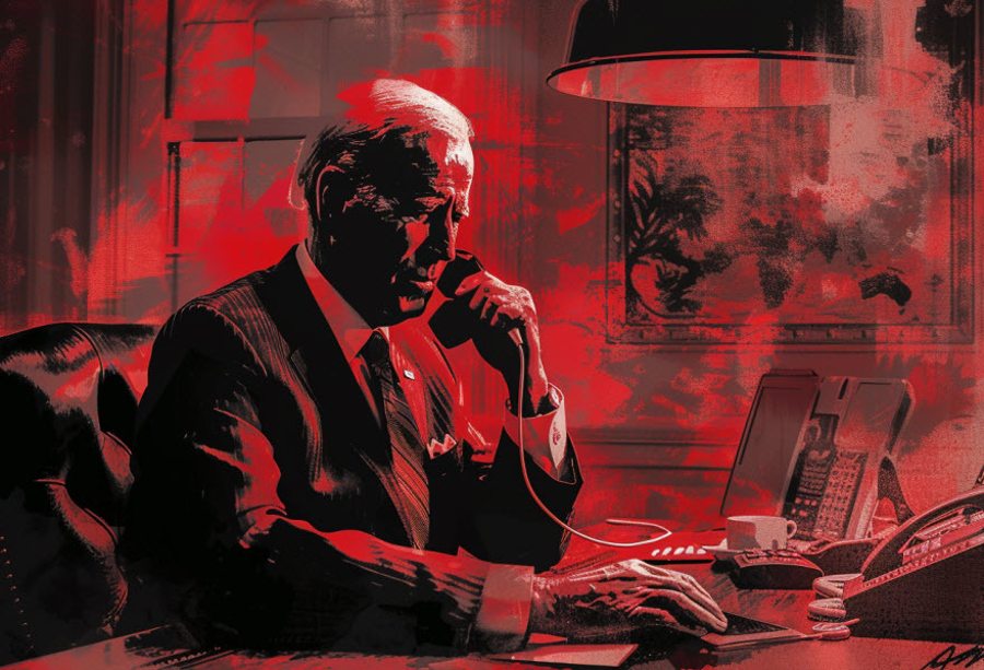 Biden on the phone
