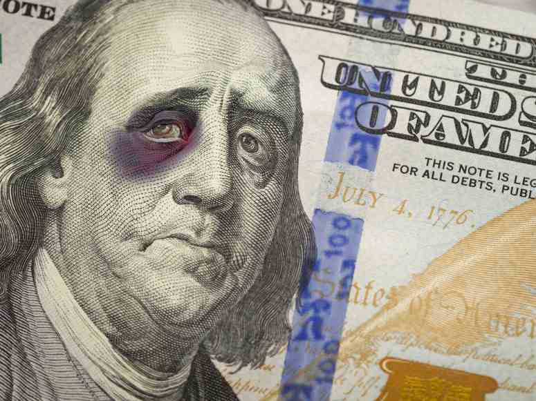 Forexlive | Black Eyed Ben Franklin on the One Hundred Dollar Bill