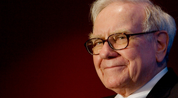 Buffett smiling