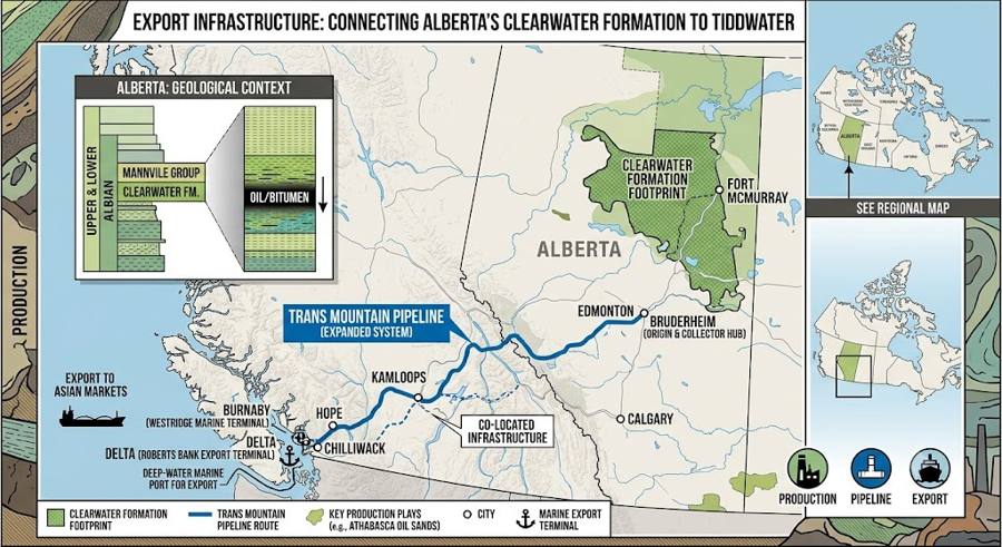 Canada Clearwater formation location