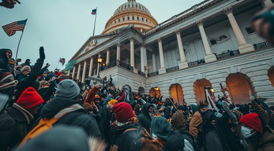 Capitol riots Jan 6 AI image