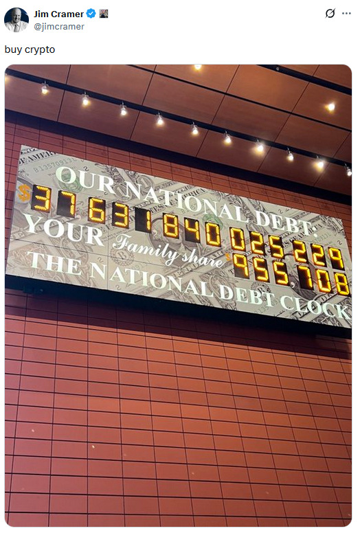 Cramer says buy crypto