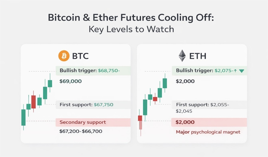 Crypto key evels to watch, investingLive.com, 26 Feb 2026