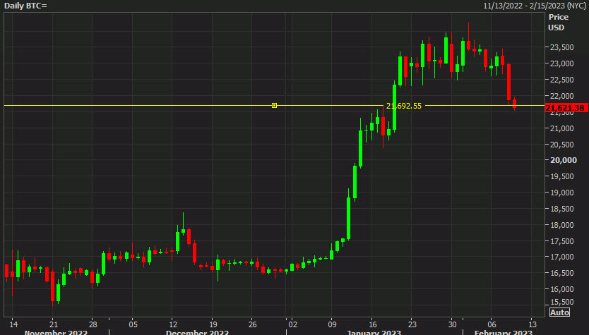 Daily bitcoin chart