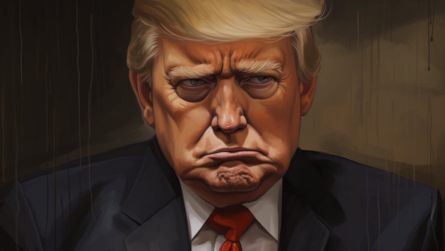 Donald Trump sad