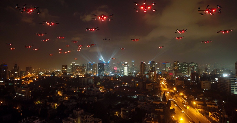 Drone attack
