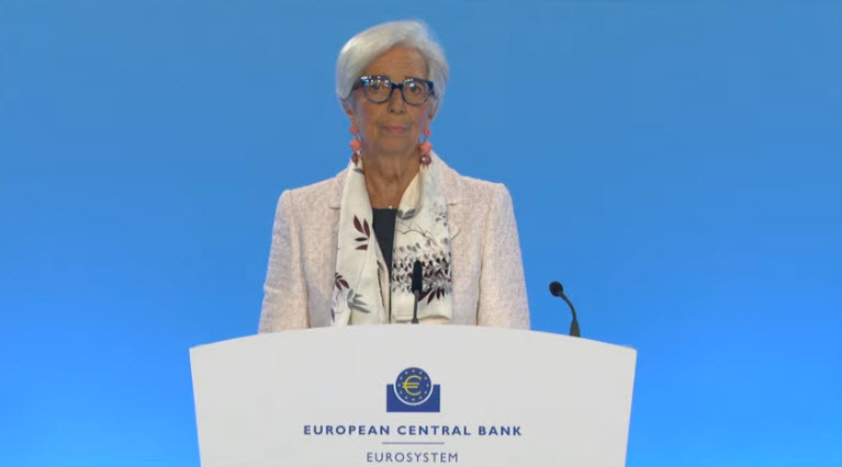 ECB President Christine Lagarde July 27