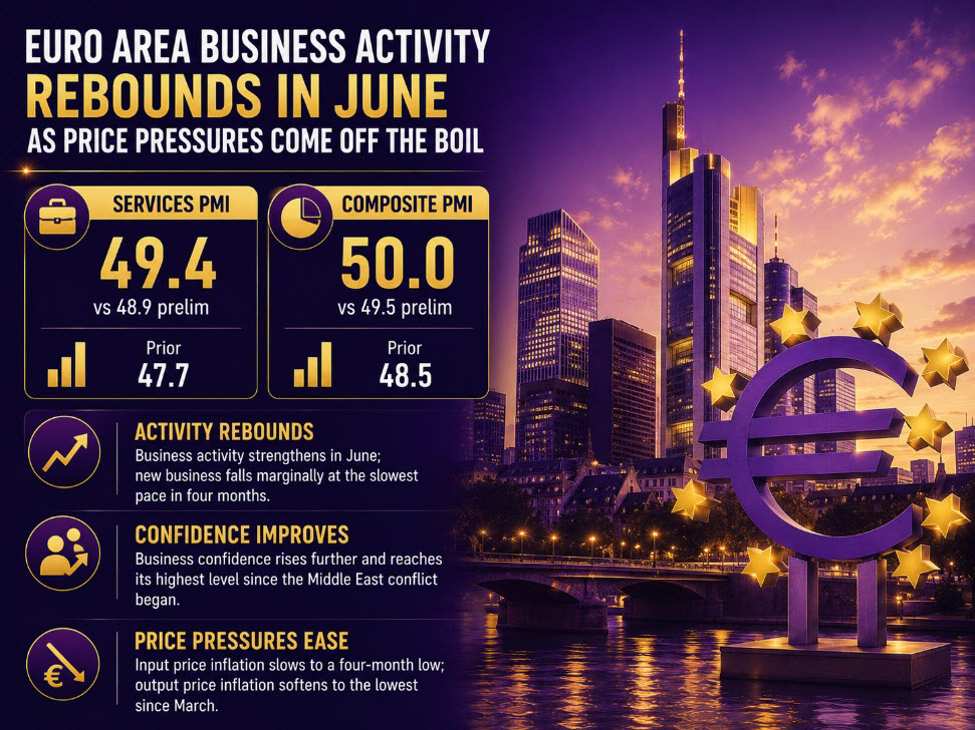 Eurozone services contraction eases in June as cost pressures cool | investingLive