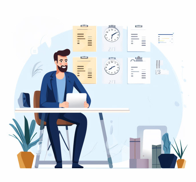 Economic calendar vector