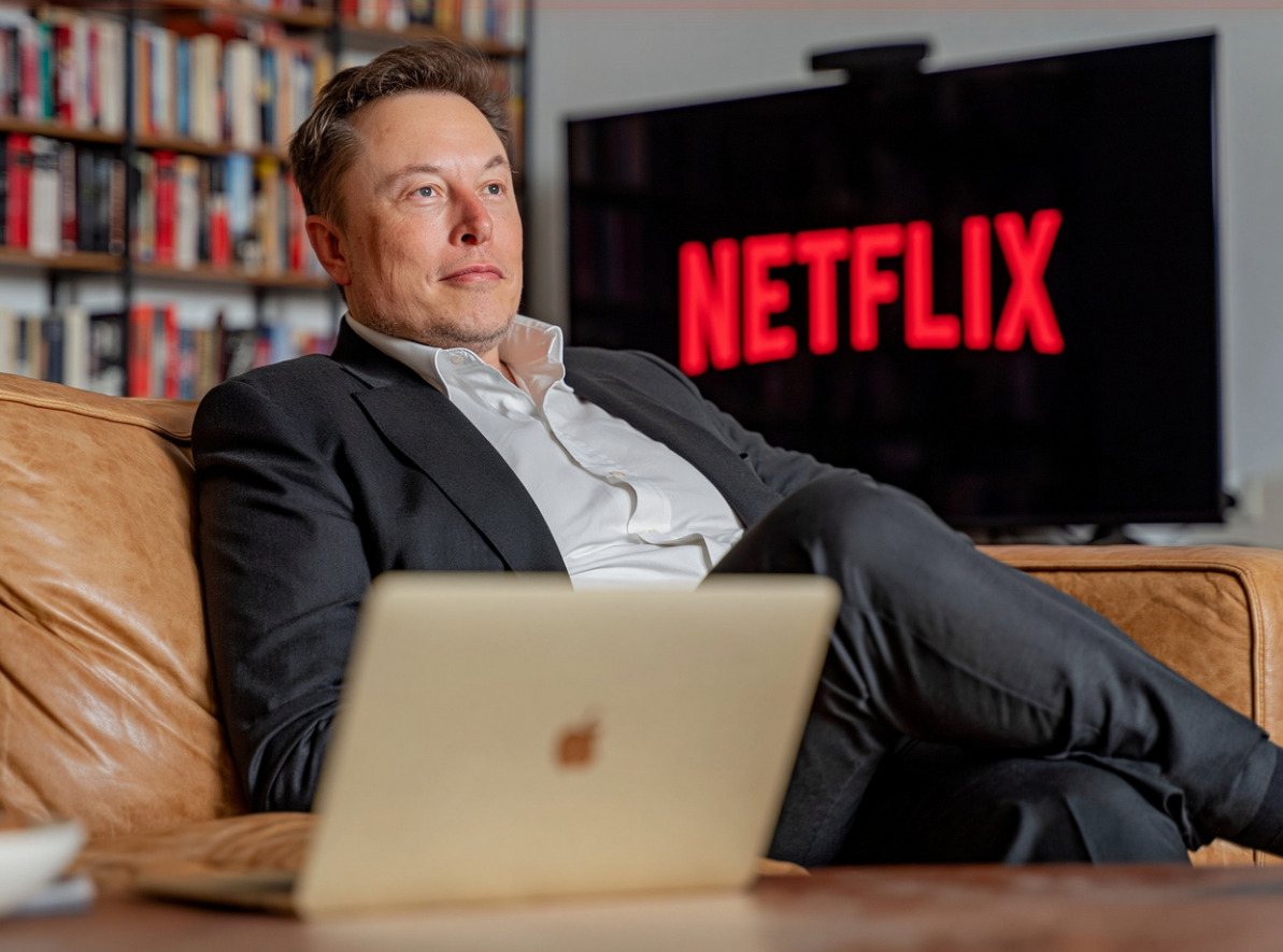 Elon Musk with Netflix