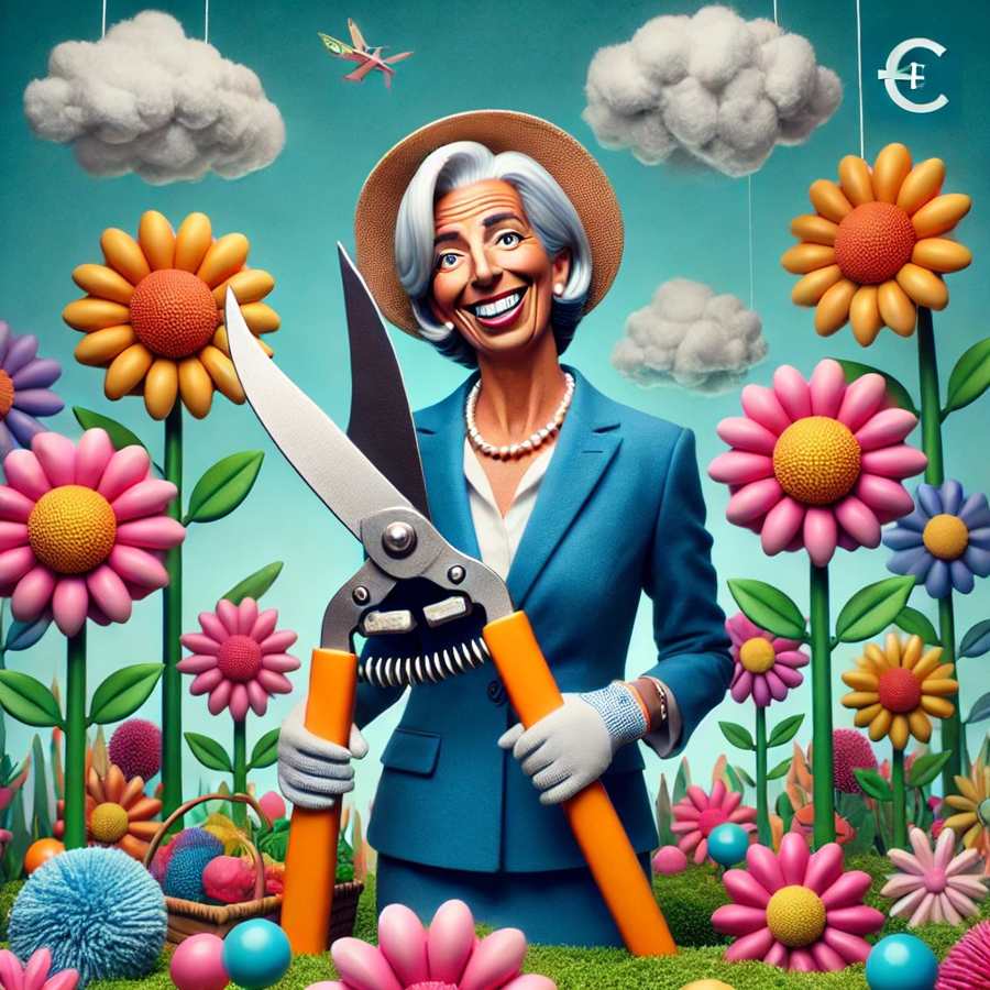 European Central Bank President Lagarde cut 1