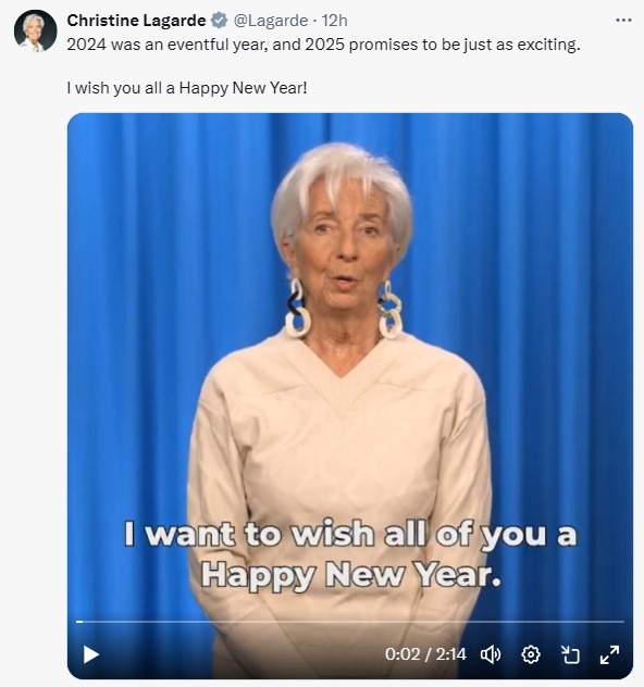 European Central Bank President Lagarde twitter