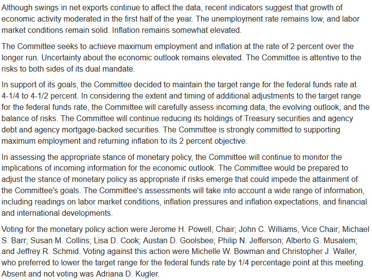 FOMC Statement