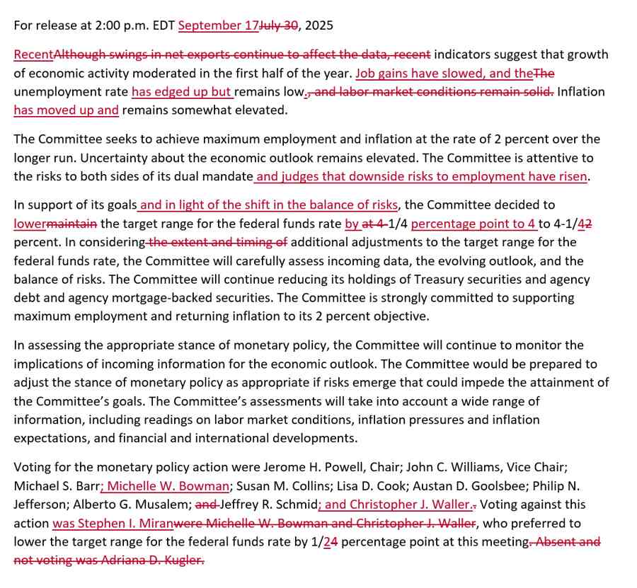 FOMC Statement