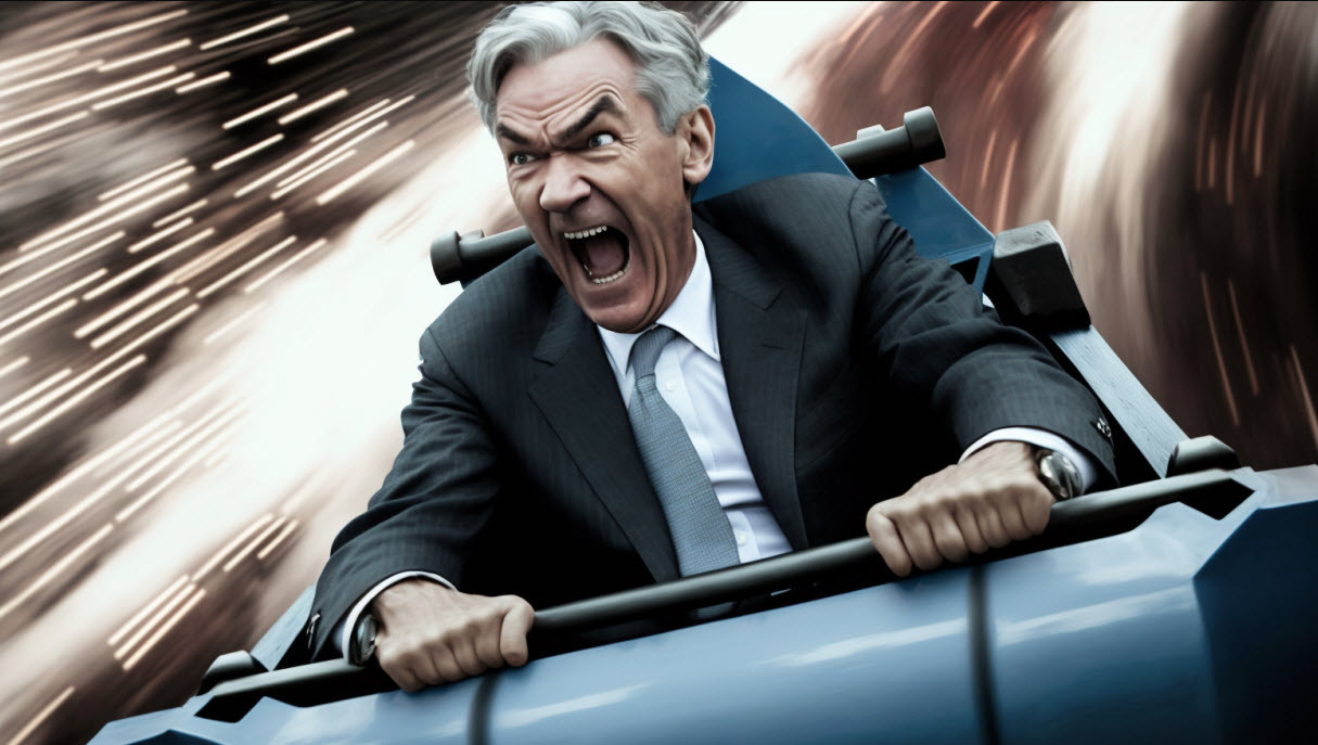 Fed Jerome Powell rollercoaster
