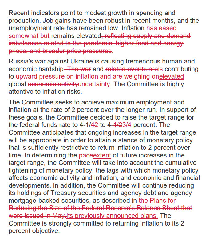 Fed redline