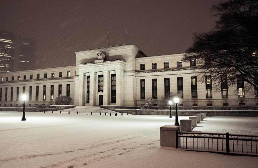 Federal Reserve winter snow