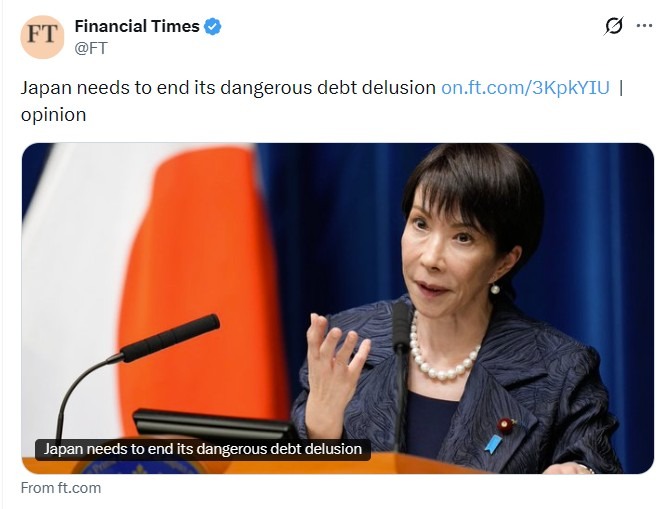 Financial Times Japan debt delusion 27 November 2025 2