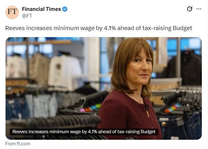 Financial Times reeves wage rise 26 November 2025 2