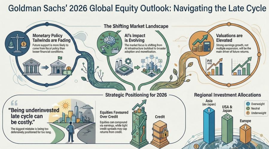 Goldman Sachs global equity outlook infographic