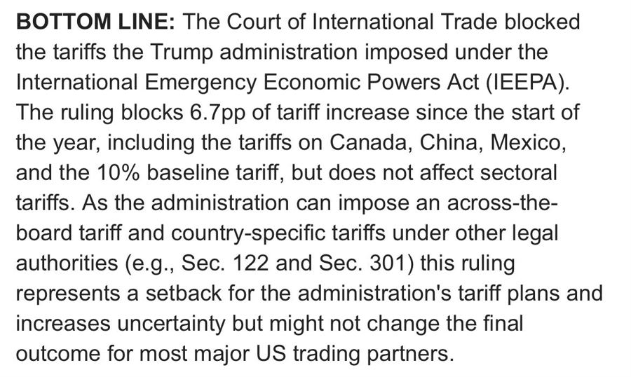 Goldman Sachs trump tariff Thursday