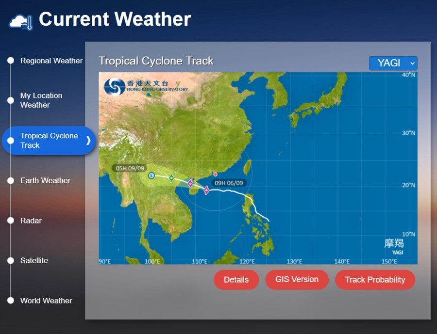 Hong Kong cyclone yagi hkex 06 September 2024 2