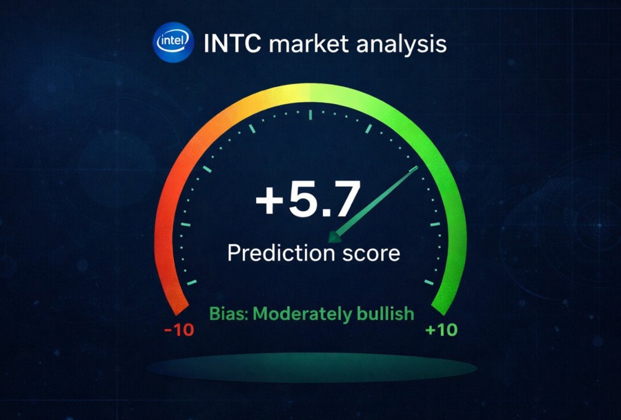 Intel stock price prediction is 5.7, moderately bullish