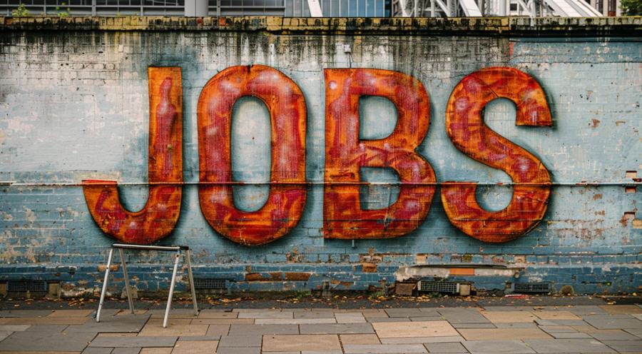 JOBS nonfarm payrolls employment spray paint