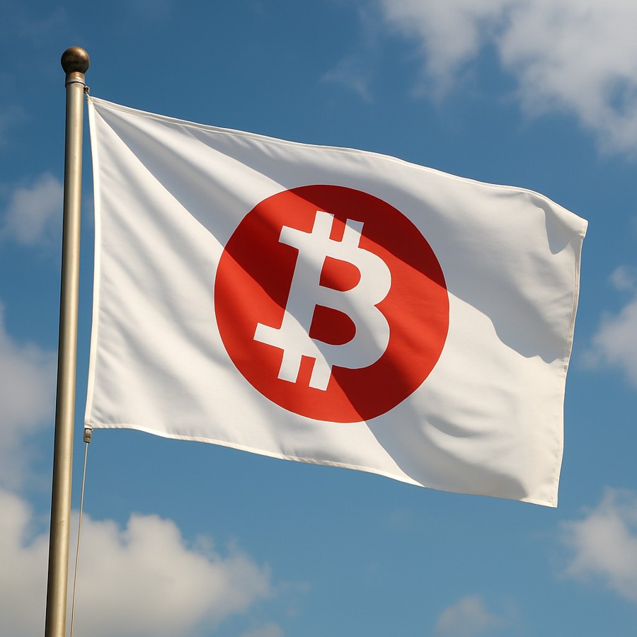 Japan Bitcoin flag 2