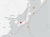 Map of Japan earthquake shimane region