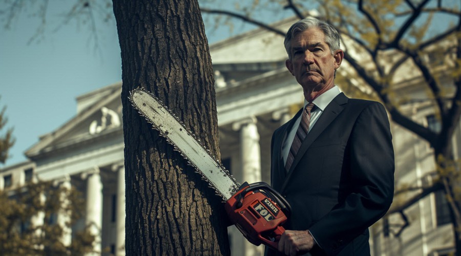 Jerome Powell chainsaw cut