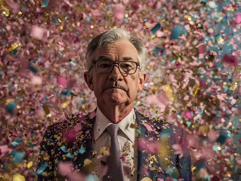 Jerome Powell confetti