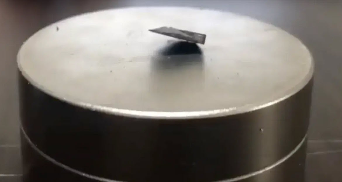 LK-99 showing the Meissner effect
