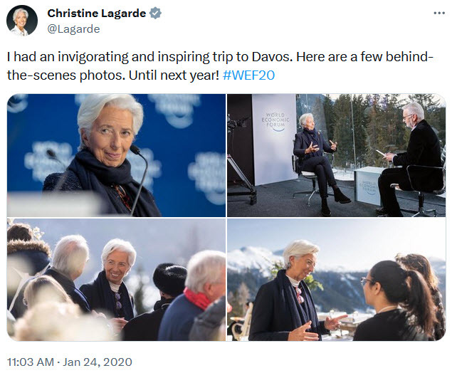 Lagarde Davos glamour shots