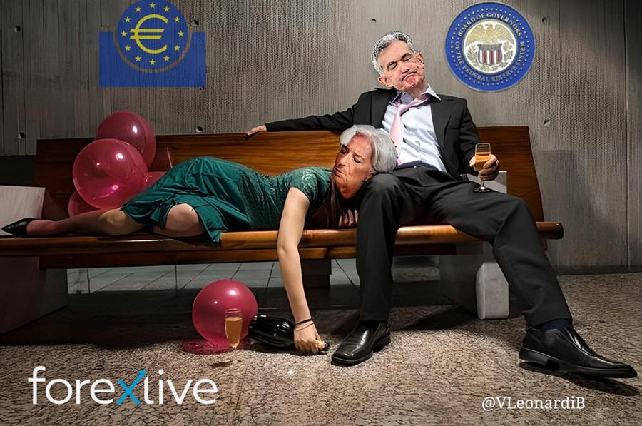 Lagarde Powell new years meme