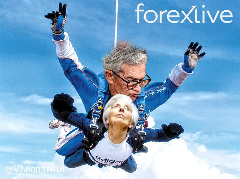 Lagarde Powell skydive meme