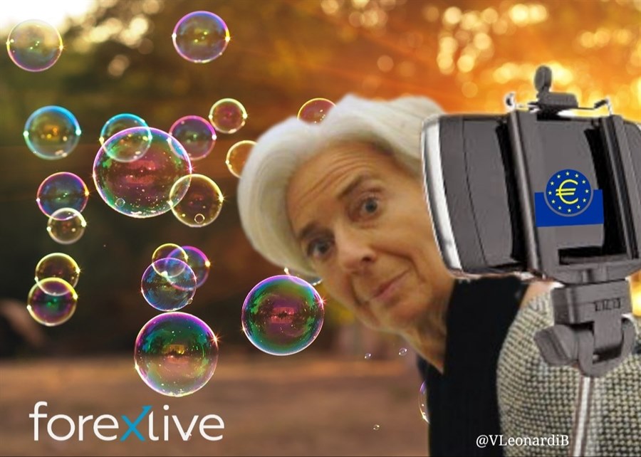 Lagarde selfie meme bubbles