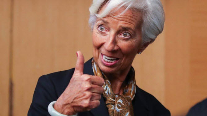 Lagarde thumbs up