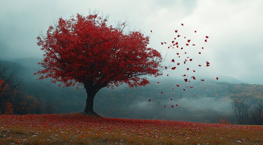 Maple leaf tree